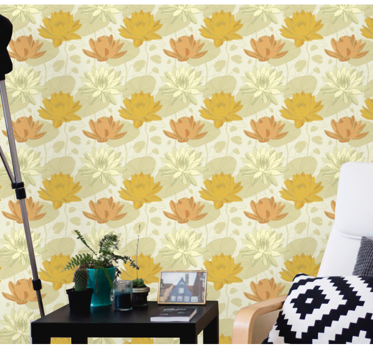 Floral Arrangement Pattern flower wallpaper - TenStickers