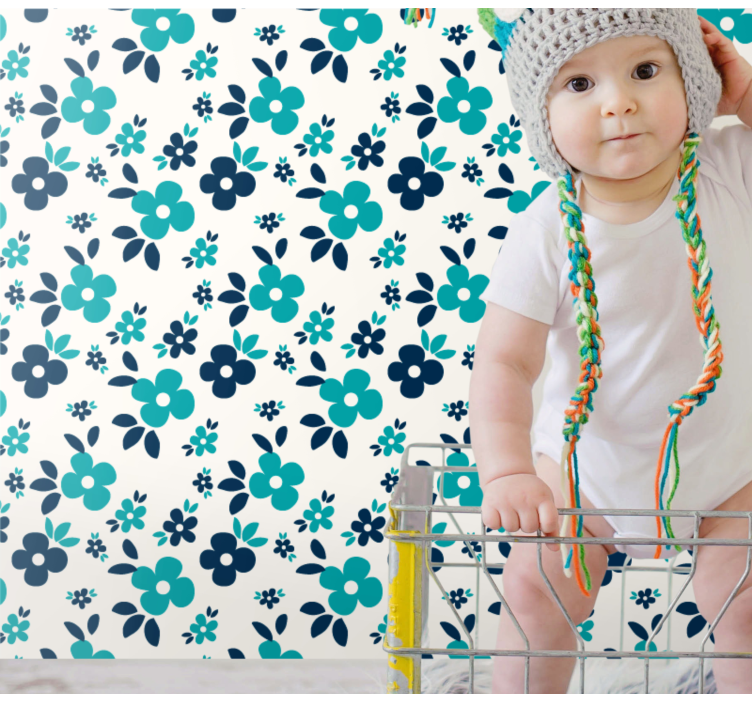 Floral Nursery Design nursery wallpaper - TenStickers