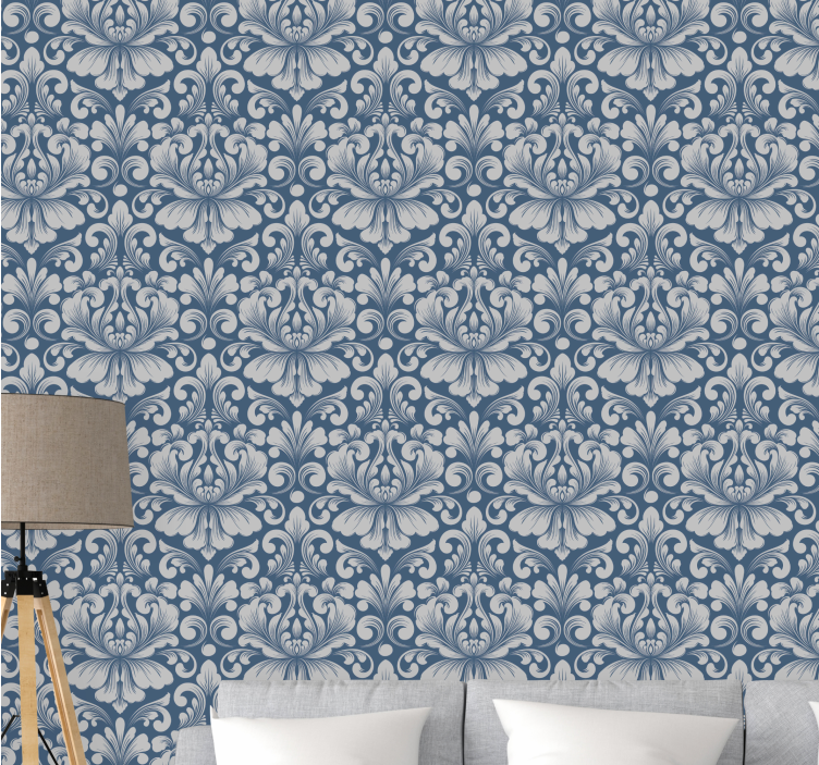 Floral ornament wallpaper stylish floral design - TenStickers