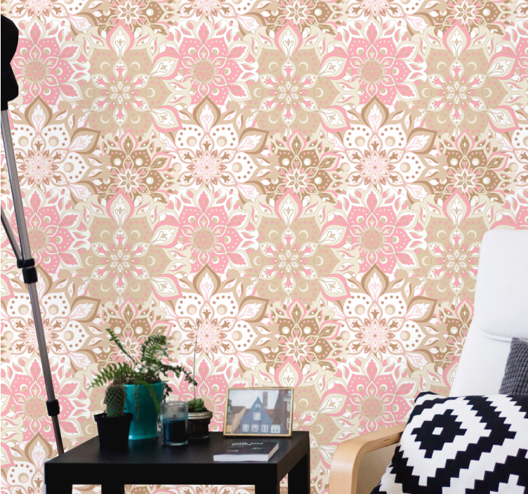 Floral Ornate Elegance floral ornament wallpaper - TenStickers