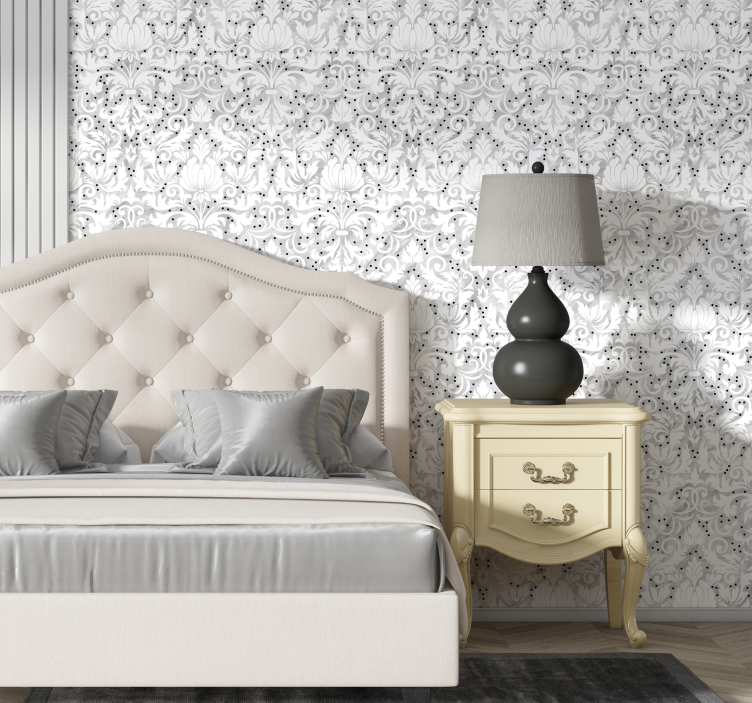 Floral Patterned Elegance floral ornament wallpaper - TenStickers
