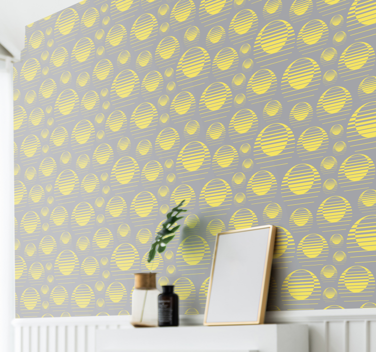 Geometric Dot Pattern geometric wallpaper - TenStickers