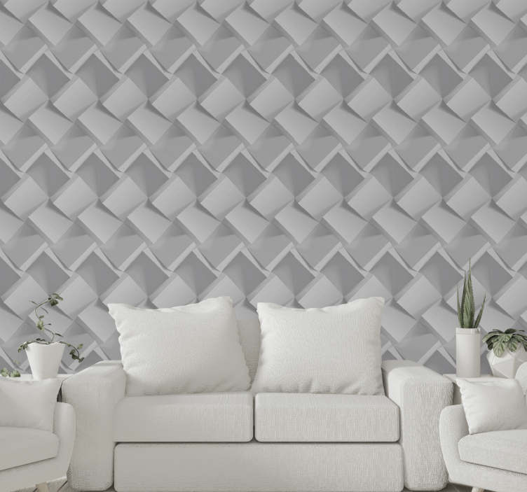 Geometric Illusion geometric wallpaper - TenStickers
