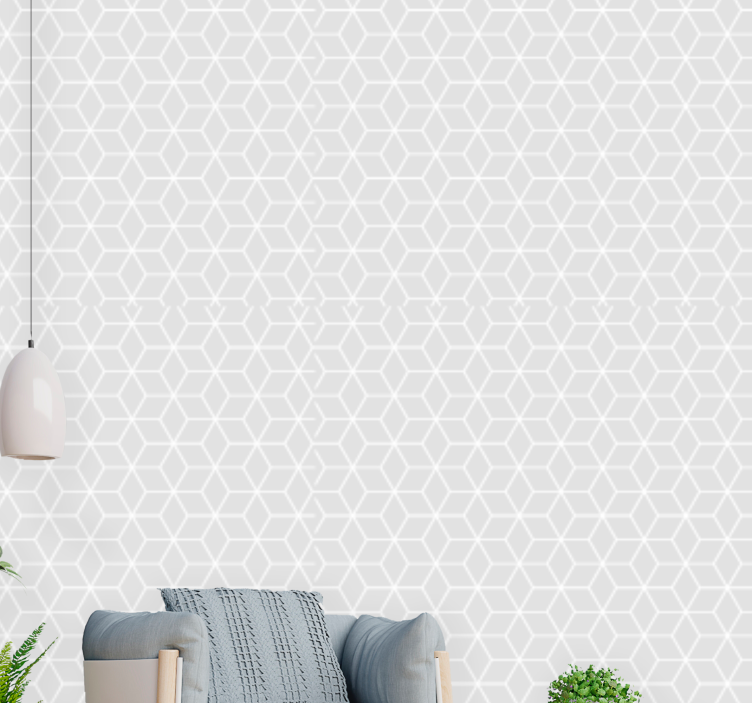 Geometric Latticework geometric wallpaper - TenStickers
