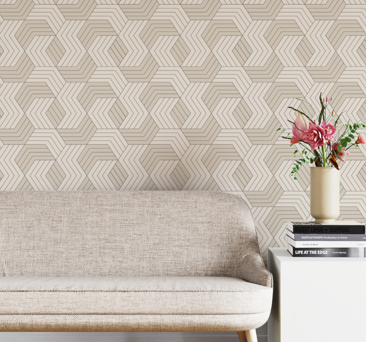 Geometric Parquet geometric wallpaper - TenStickers