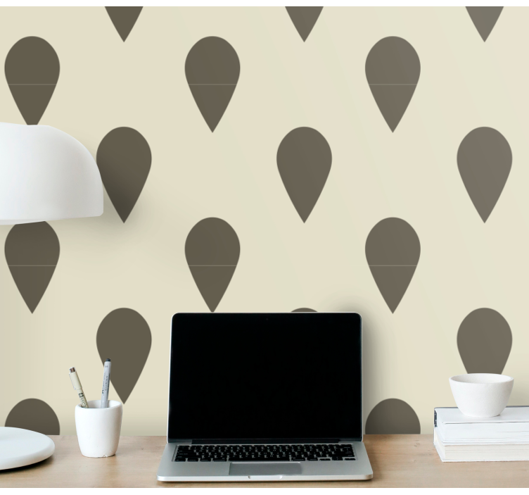 Geometric Patterning office wallpaper - TenStickers