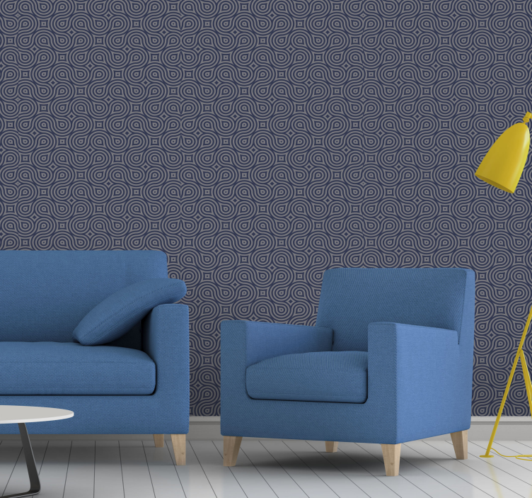 Geometric Serenity geometric wallpaper - TenStickers