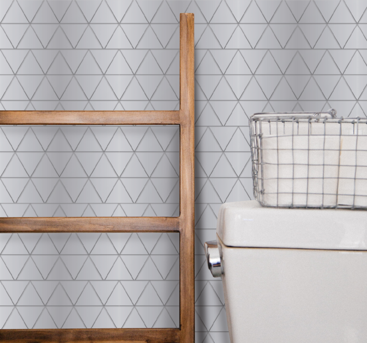 Geometric Simplicity geometric wallpaper - TenStickers