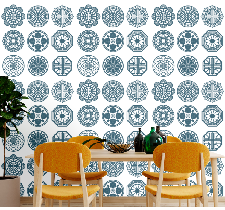 Geometric Tile Patterns tile wallpaper - TenStickers