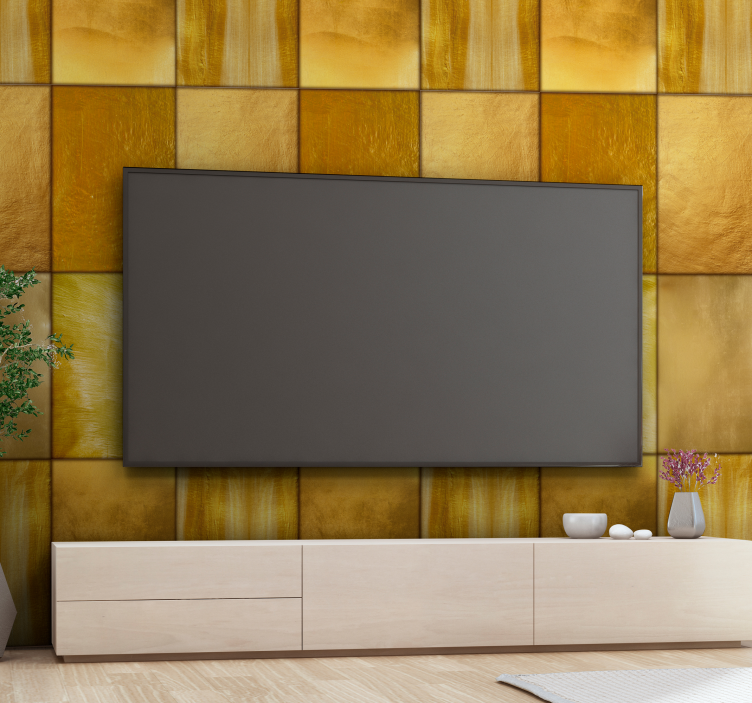 Golden Textured Surface texture pattern wallpaper - TenStickers