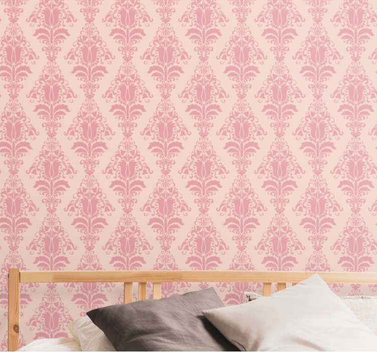 Graceful Botanical Motifs floral ornament wallpaper - TenStickers