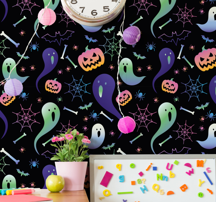 Halloween Motifs halloween wallpaper - TenStickers