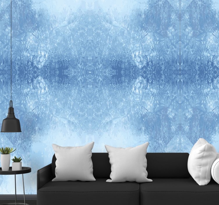 Ice texture background Textured Wallpaper - TenStickers