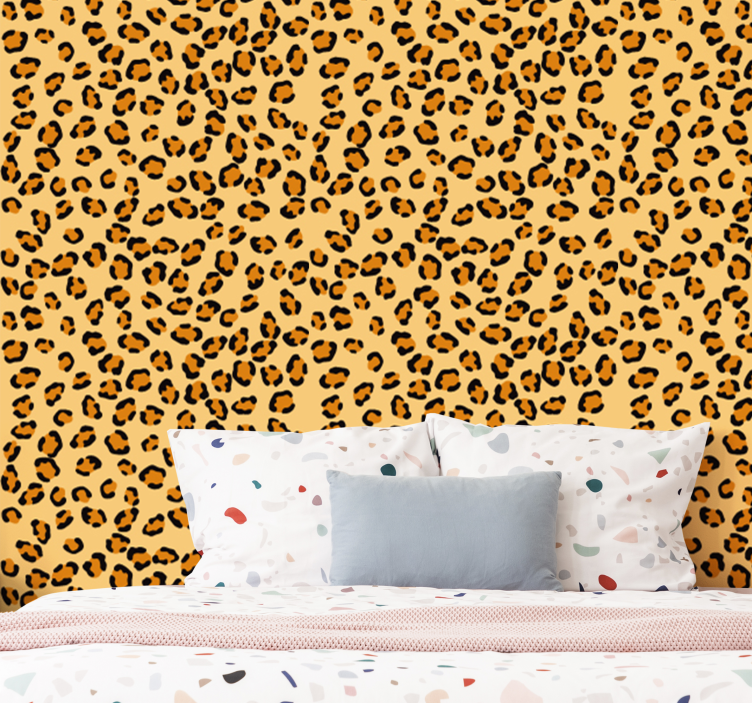 Leopard print Animal Wallpaper - TenStickers