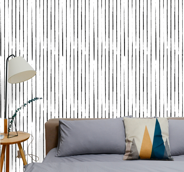 Minimalist Stripe Design vertical line wallpaper - TenStickers