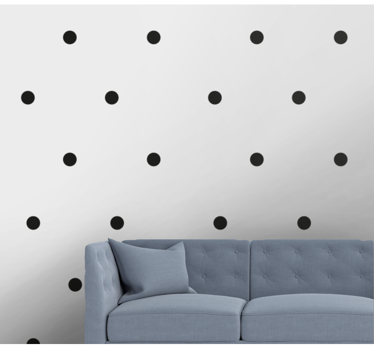 Polka Dot Simplicity polka dots wallpaper - TenStickers