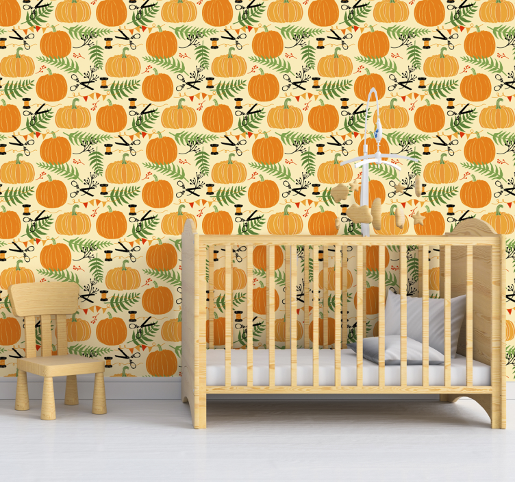 Pumpkin Halloween Wallpaper - TenStickers