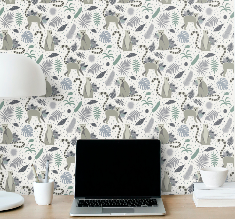 Safari Animal Patterns animal wallpaper - TenStickers