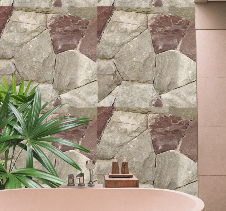 Stones with realistic effect Stone Wallpaper - TenStickers