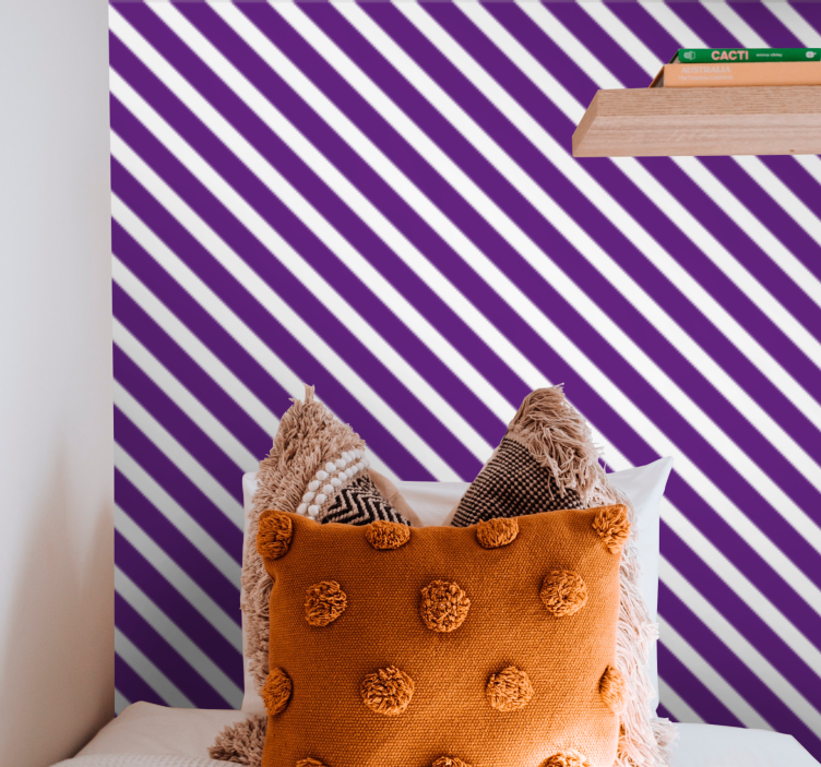 Striped Ambiance horizontal striped wallpaper - TenStickers