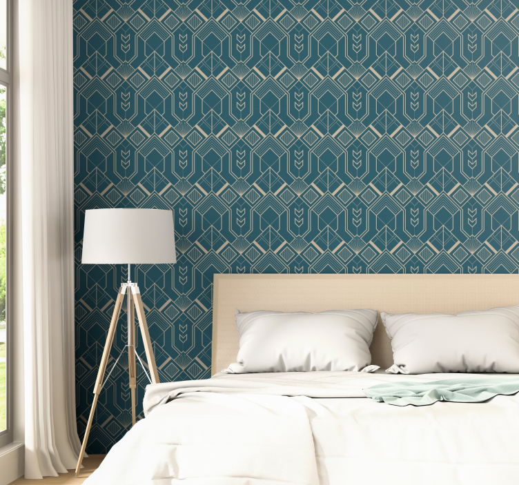 Stylish patterned motif modern wallpaper - TenStickers