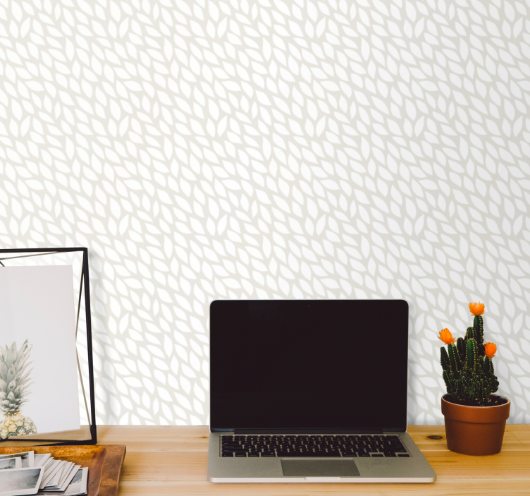 Subtle Geometric Pattern gray wallpaper - TenStickers