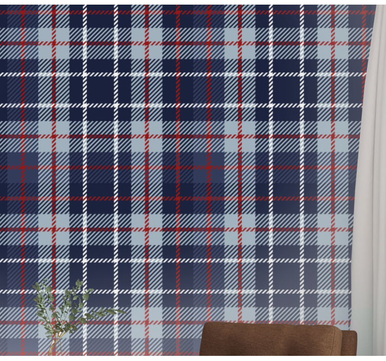 Tartan Plaid tile wallpaper - TenStickers