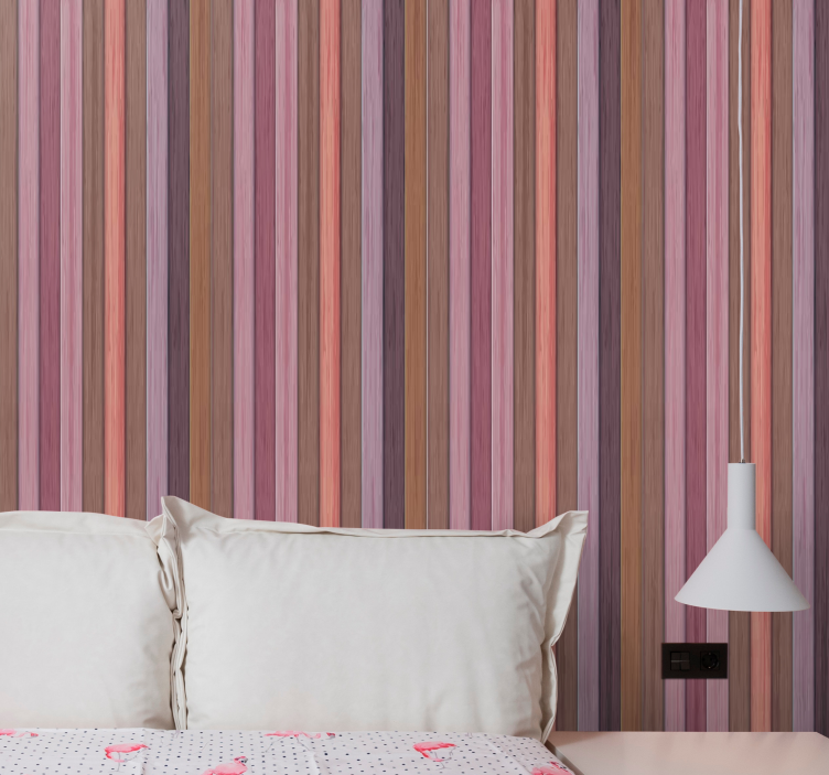 Vertical Harmony striped wallpaper - TenStickers