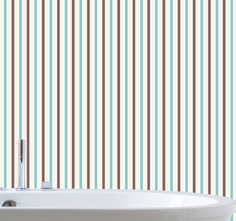 Vertical Stripe Detail vertical line wallpaper - TenStickers