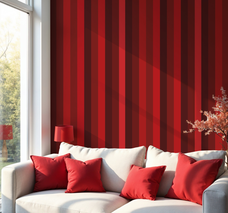 Vertical Striped Design striped wallpaper - TenStickers